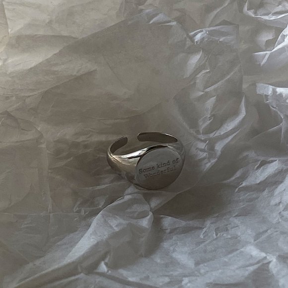 💕 LAST ONE some kind of wonderful Signet Ring Sterling Silver - Picture 6 of 11